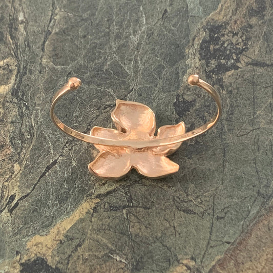 Bracciale cuff con fiore "Ninetta"