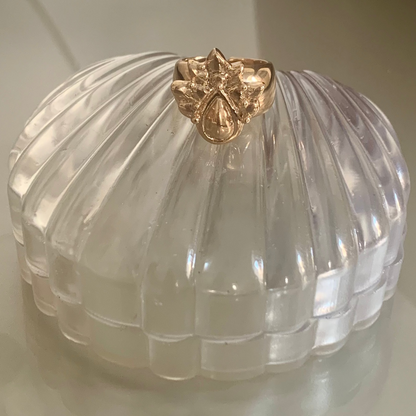 Anello bombato Pavone - regolabile