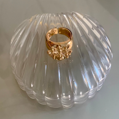 Anello bombato Pavone - regolabile