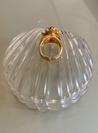 Anello bombato Pavone - regolabile