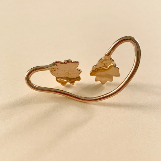 Earcuff "Pavone" doppio