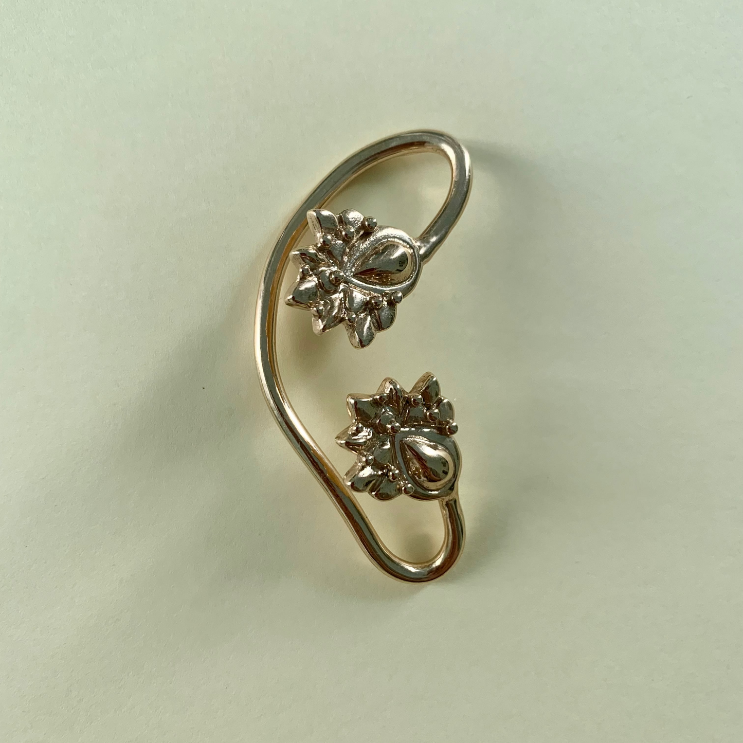 Earcuff "Pavone" doppio