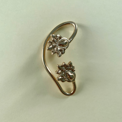 Earcuff "Pavone" doppio