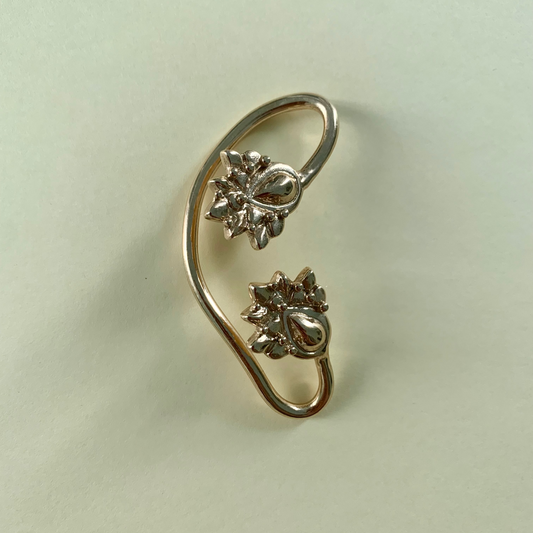 Earcuff "Pavone" doppio