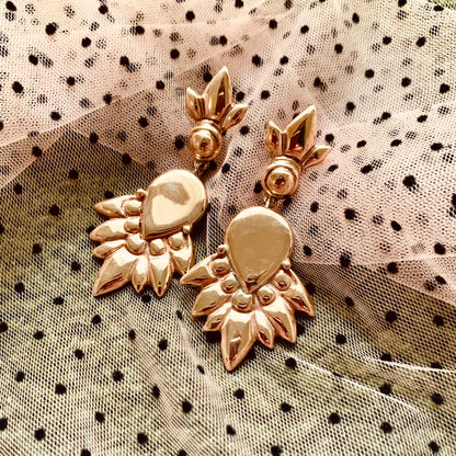 Orecchini pendenti "Pavone"