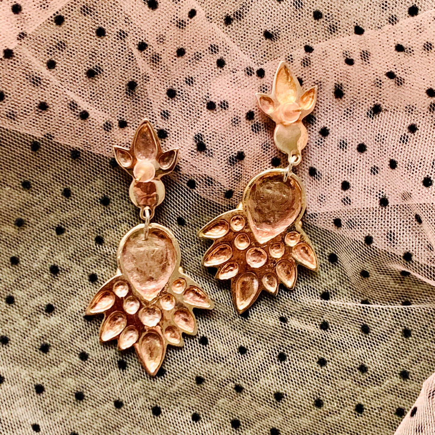 Orecchini pendenti "Pavone"