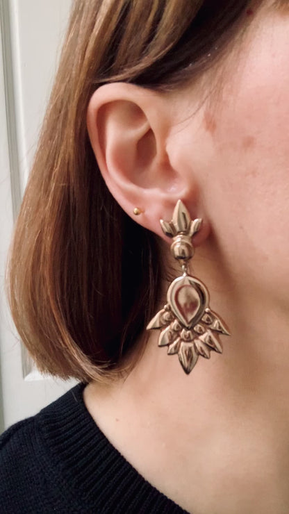 Orecchini pendenti "Pavone"