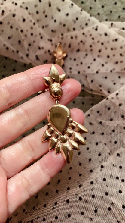 Orecchini pendenti "Pavone"