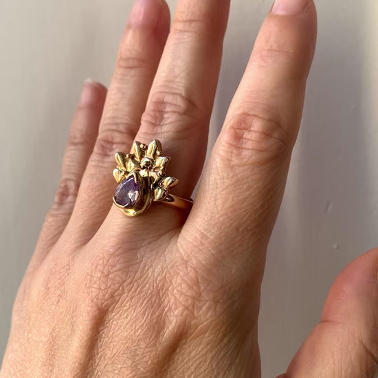 anello "Pavone lilla